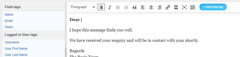 NEX-Forms - Success Message - Figure - 1