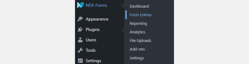 NEX-Forms - Form Entries - Access - Figure - 1