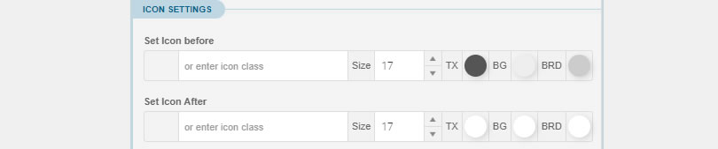 NEX-Forms - Form Fields and Elements - Icon Settings 1
